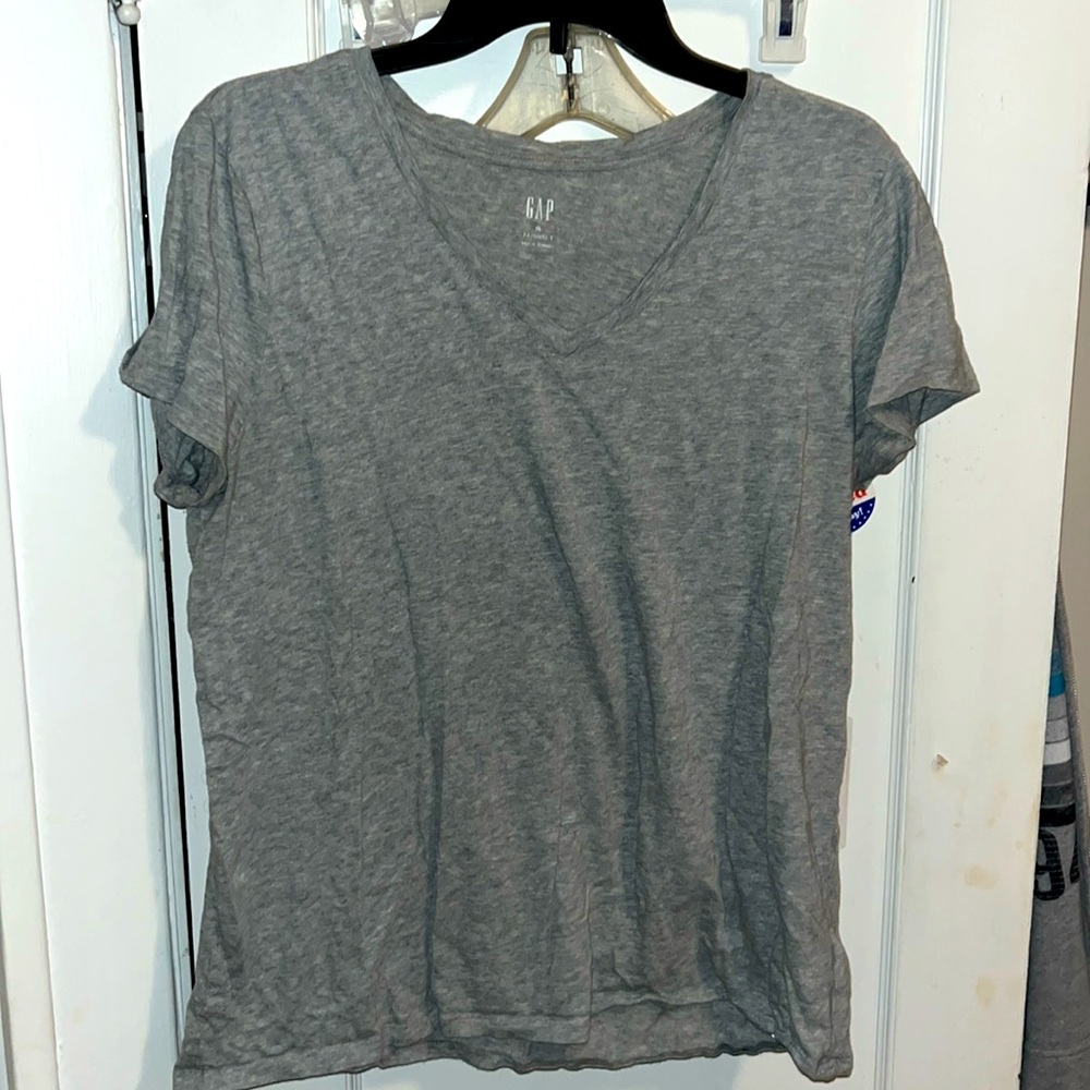 Grey v-neck